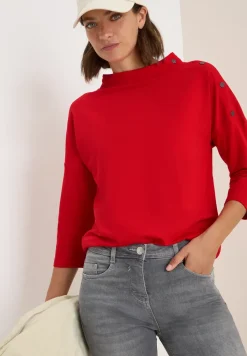 Shirt met knoopdetail