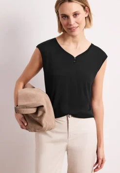 Shirt met knoopdetail