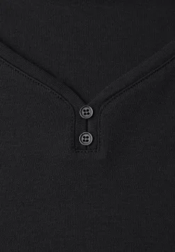 Shirt met knoopdetail
