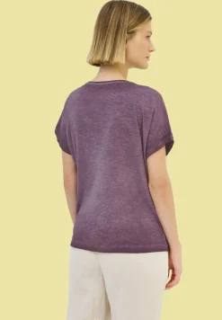 Shirt met knoopdetail