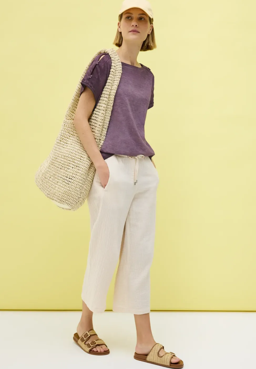 Shirt met knoopdetail
