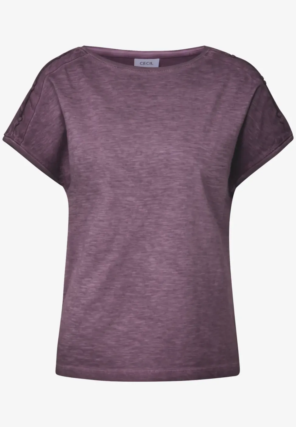 Shirt met knoopdetail