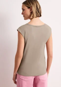Shirt met knoopdetail