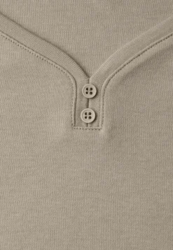 Shirt met knoopdetail