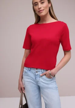 Shirt met knoopdetail