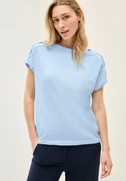 Shirt met knoopdetail
