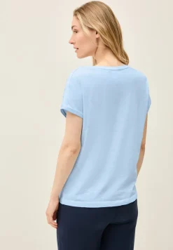 Shirt met knoopdetail