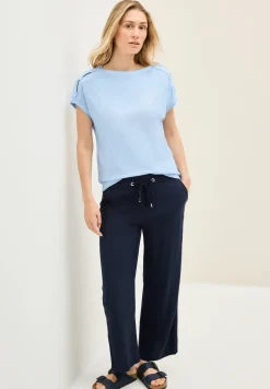 Shirt met knoopdetail
