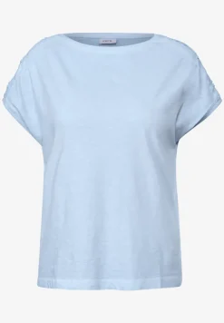 Shirt met knoopdetail