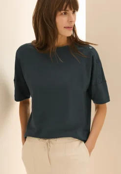 Shirt met knoopdetail
