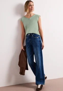 Shirt met knoopdetail
