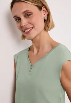 Shirt met knoopdetail