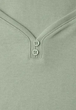 Shirt met knoopdetail