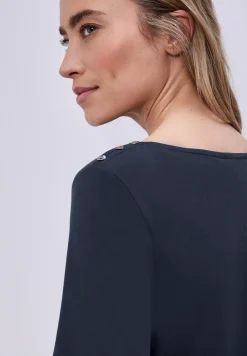 Shirt met knoopdetail