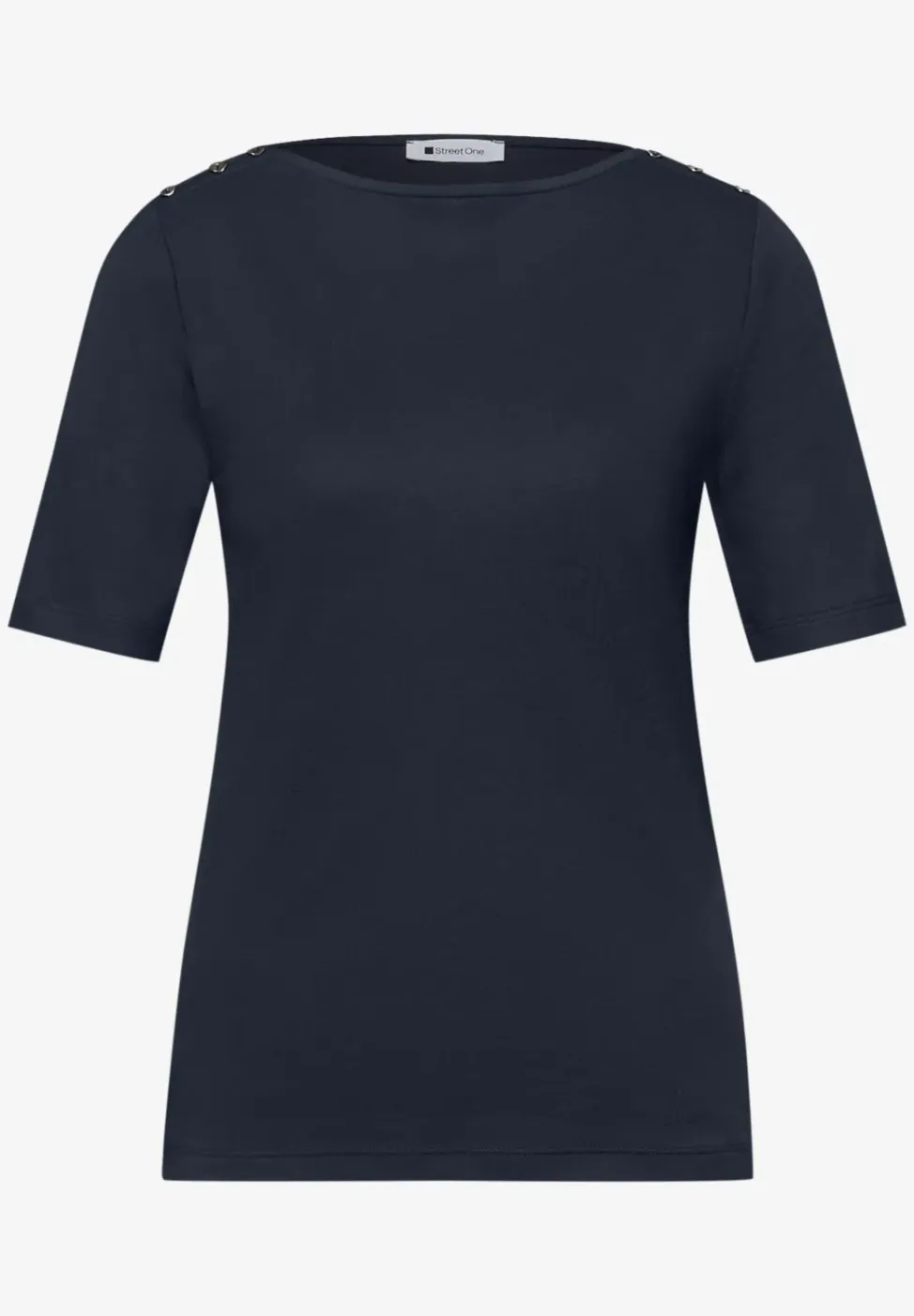 Shirt met knoopdetail