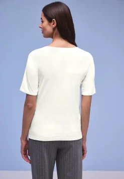 Shirt met knoopdetail