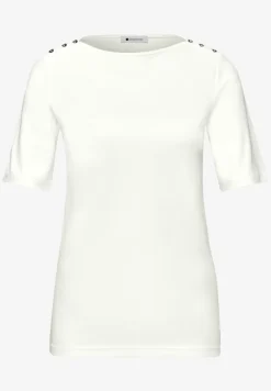 Shirt met knoopdetail
