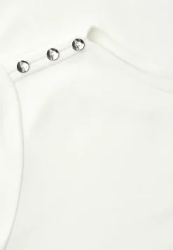 Shirt met knoopdetail