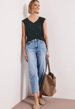 Shirt met knoopdetail