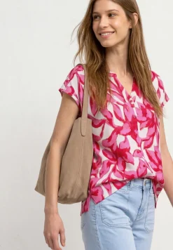 Shirt met knoopsluiting en print