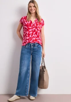 Shirt met knoopsluiting en print