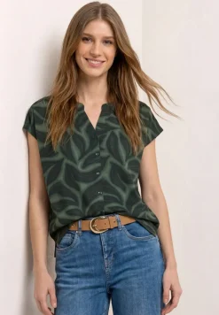 Shirt met knoopsluiting en print