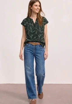Shirt met knoopsluiting en print