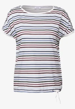Shirt met koord en strepen