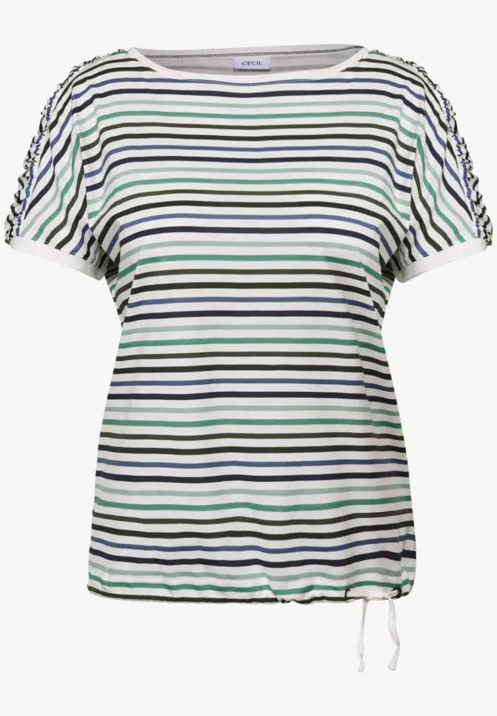 Shirt met koord en strepen
