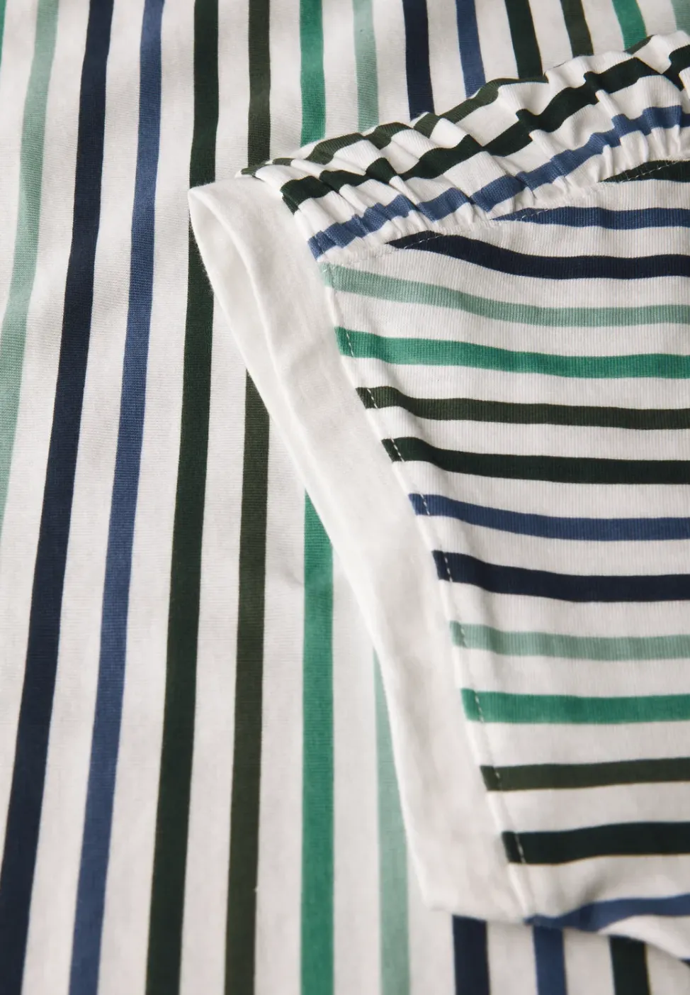 Shirt met koord en strepen
