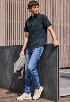 Shirt met korte mouwen en all-over print