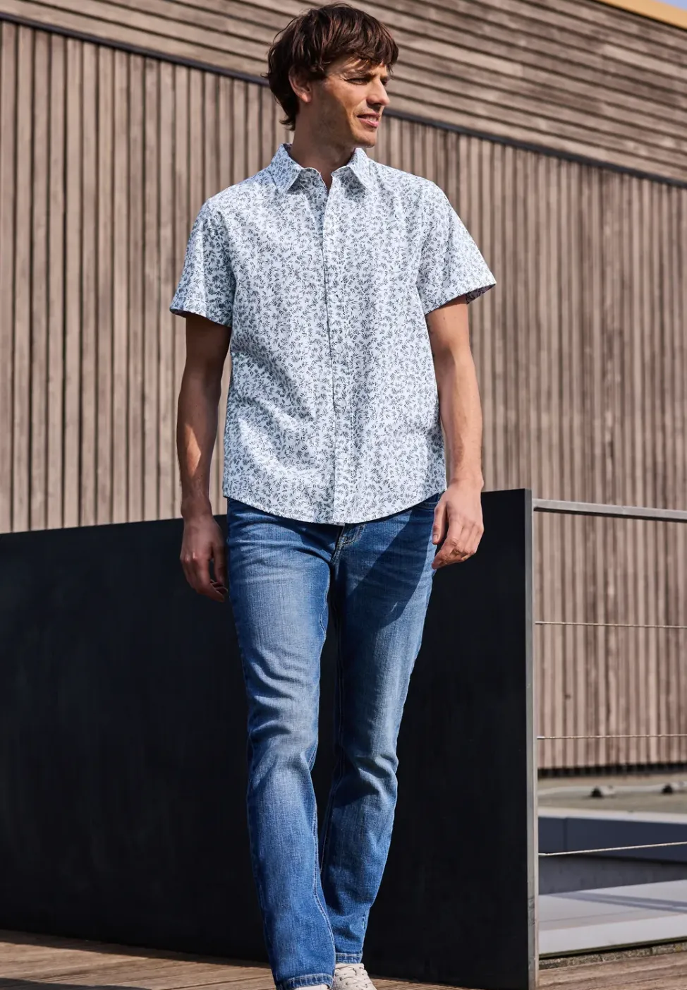 Shirt met korte mouwen en all-over print