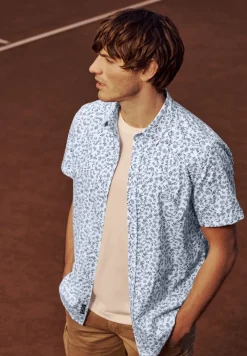 Shirt met korte mouwen en all-over print