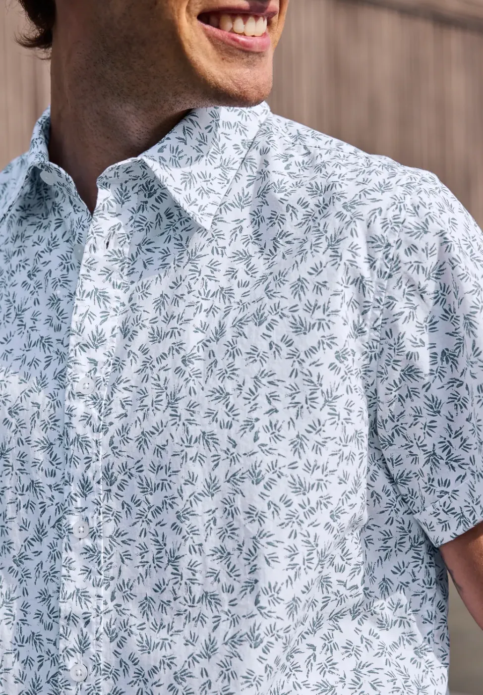 Shirt met korte mouwen en all-over print