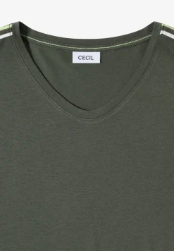 Shirt met korte mouwen en banddetail