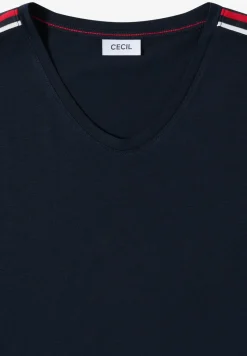 Shirt met korte mouwen en banddetail