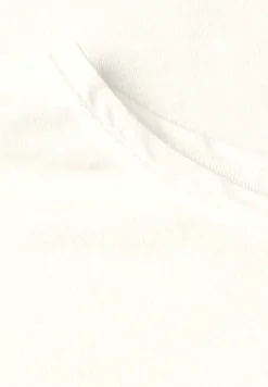 Shirt met korte mouwen en boothals