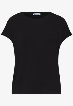 Shirt met korte mouwen en boothals