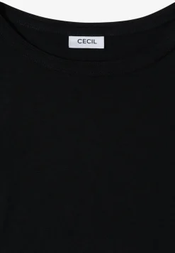 Shirt met korte mouwen en boothals