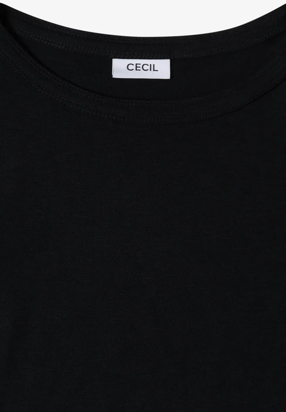 Shirt met korte mouwen en boothals