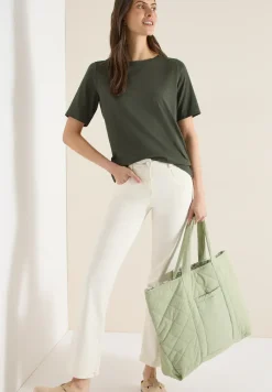 Shirt met korte mouwen en boothals