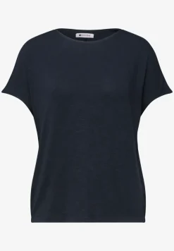 Shirt met korte mouwen en boothals