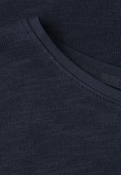 Shirt met korte mouwen en boothals