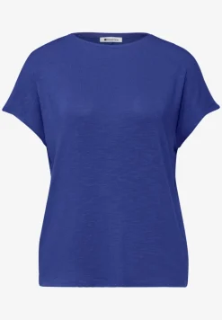 Shirt met korte mouwen en boothals