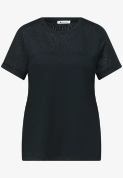 Shirt met korte mouwen en burnout details