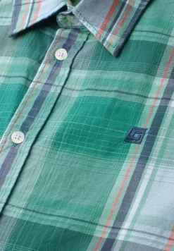 Shirt met korte mouwen en geruit patroon