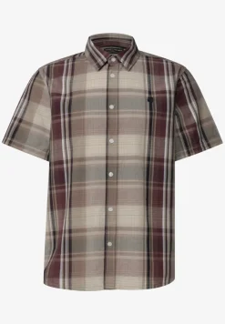 Shirt met korte mouwen en geruit patroon