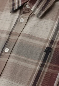 Shirt met korte mouwen en geruit patroon