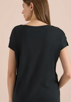 Shirt met korte mouwen en gespdetail