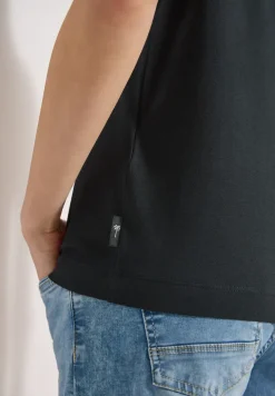 Shirt met korte mouwen en gespdetail